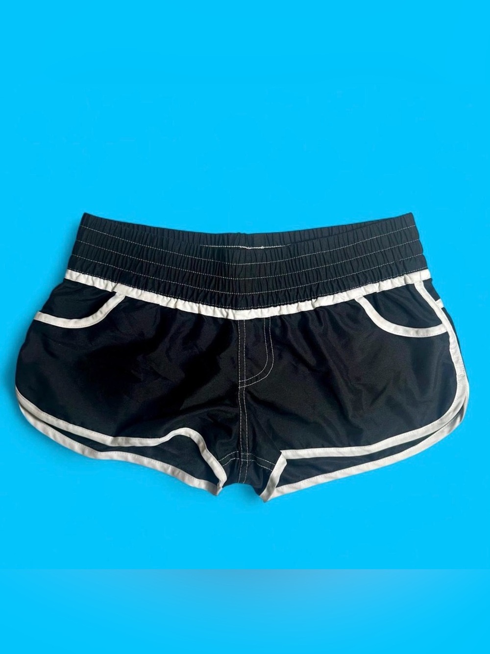 Hobie Black & White Retro Board low waist Shorts size medium